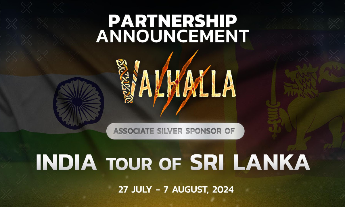 FLOKI's Valhalla MMORPG will be the Associate Sponsor for India’s Tour of Sri Lanka